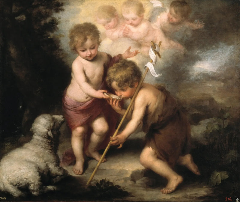 De Hellige Børn med en Skal - Bartolomé Esteban Murillo