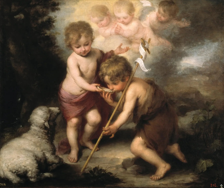 De Hellige Børn med en Skal - Bartolomé Esteban Murillo