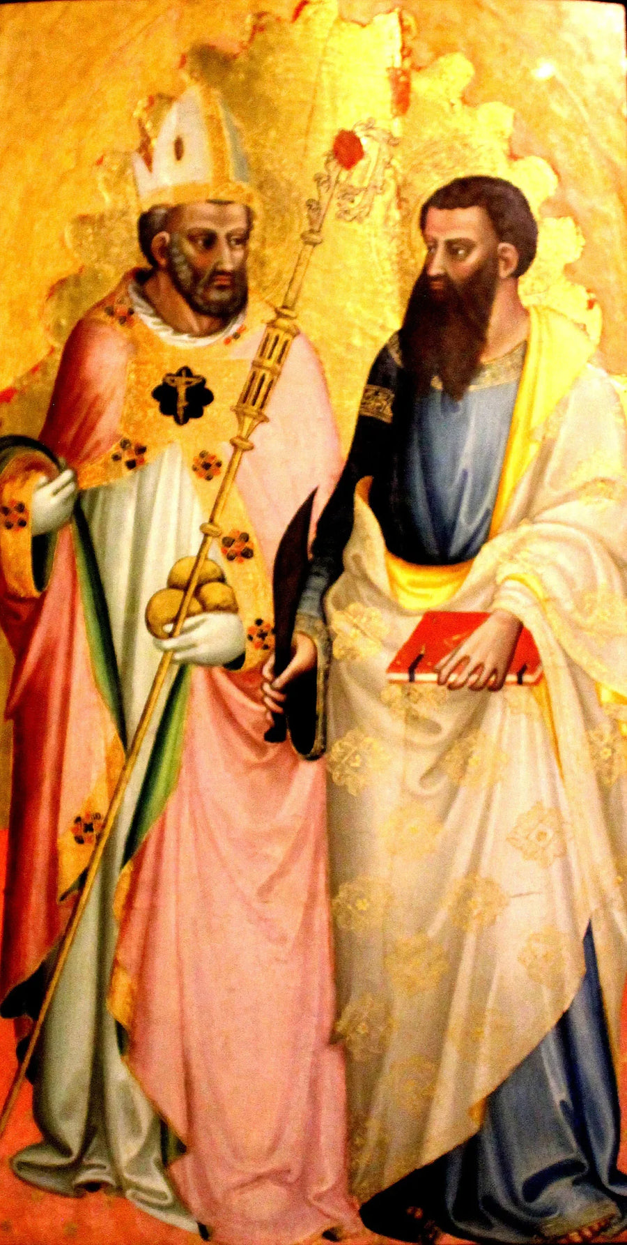 Sankt Nikolaus og Barthélemy - Bicci di Lorenzo