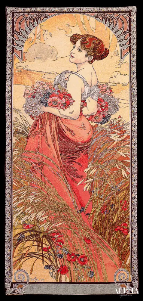 Les saisons: l'été - Mucha - Reproductions de tableaux et peintures haut de gamme