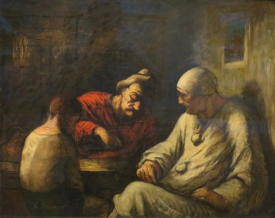 Saltimbanquerne i hvile - Honoré Daumier