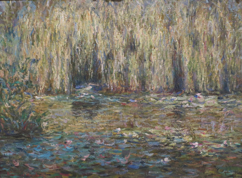De sørgmodige piletræer ved lotusdammen i Giverny - Blanche Hoschede Monet
