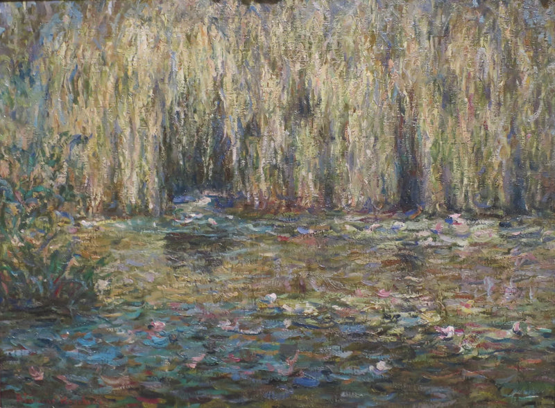 De sørgmodige piletræer ved lotusdammen i Giverny - Blanche Hoschede Monet