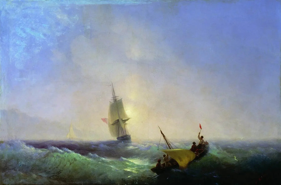 Redningsmændene ved skibsforliset - Ivan Aïvazovski