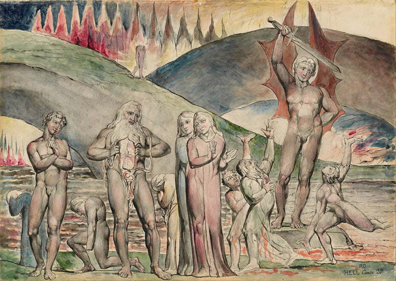 De skismatiske og de spredere af strid - Muhammed - William Blake