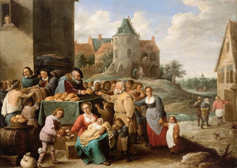 De syv værker af barmhjertighed - David Teniers den Yngre