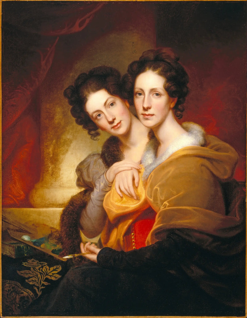 Søstrene (Eleanor og Rosalba Peale) - Rembrandt Peale