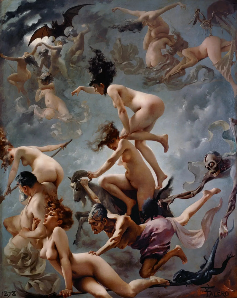 Troldkvinder, der tager til deres sabbat - Luis Ricardo Falero