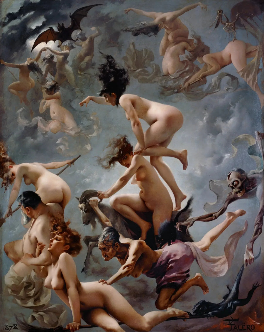 Troldkvinder, der tager til deres sabbat - Luis Ricardo Falero