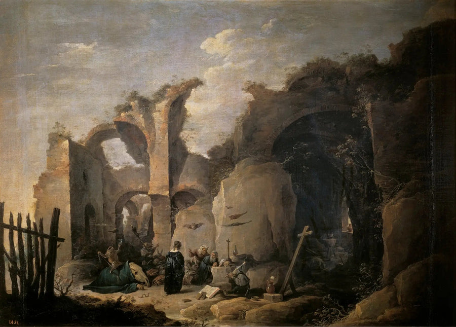 Fristelserne for Saint Antoine Abbed - David Teniers den Yngre