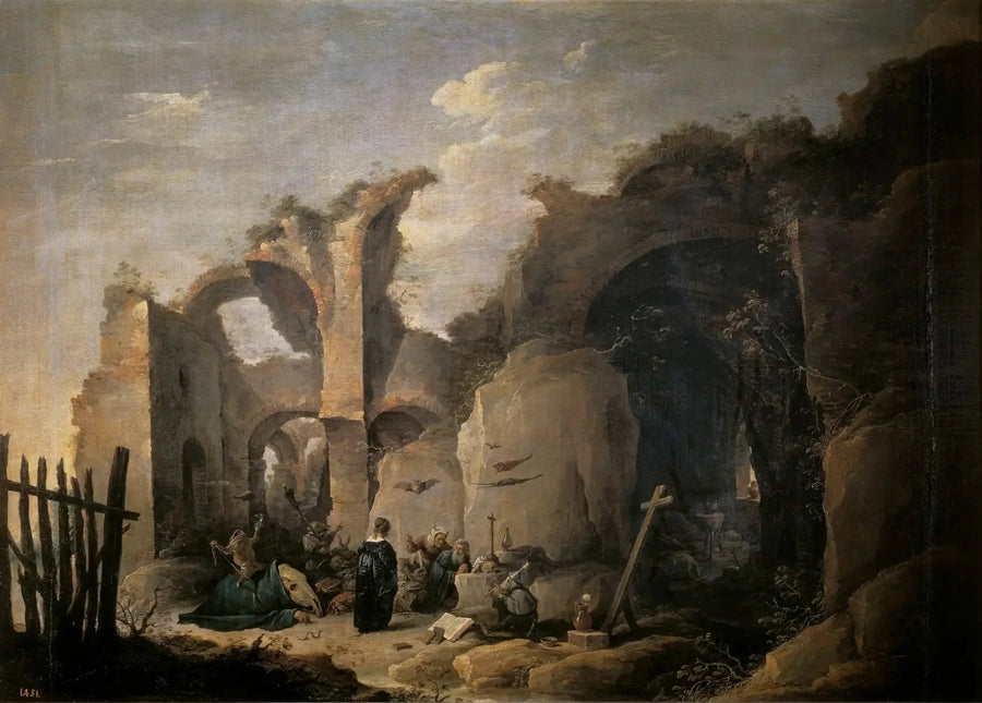 Fristelserne for Saint Antoine Abbed - David Teniers den Yngre