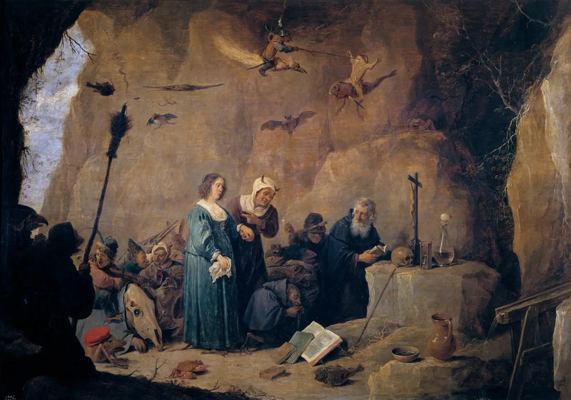 Fristelserne for Saint Antoine Abbed - David Teniers den Yngre