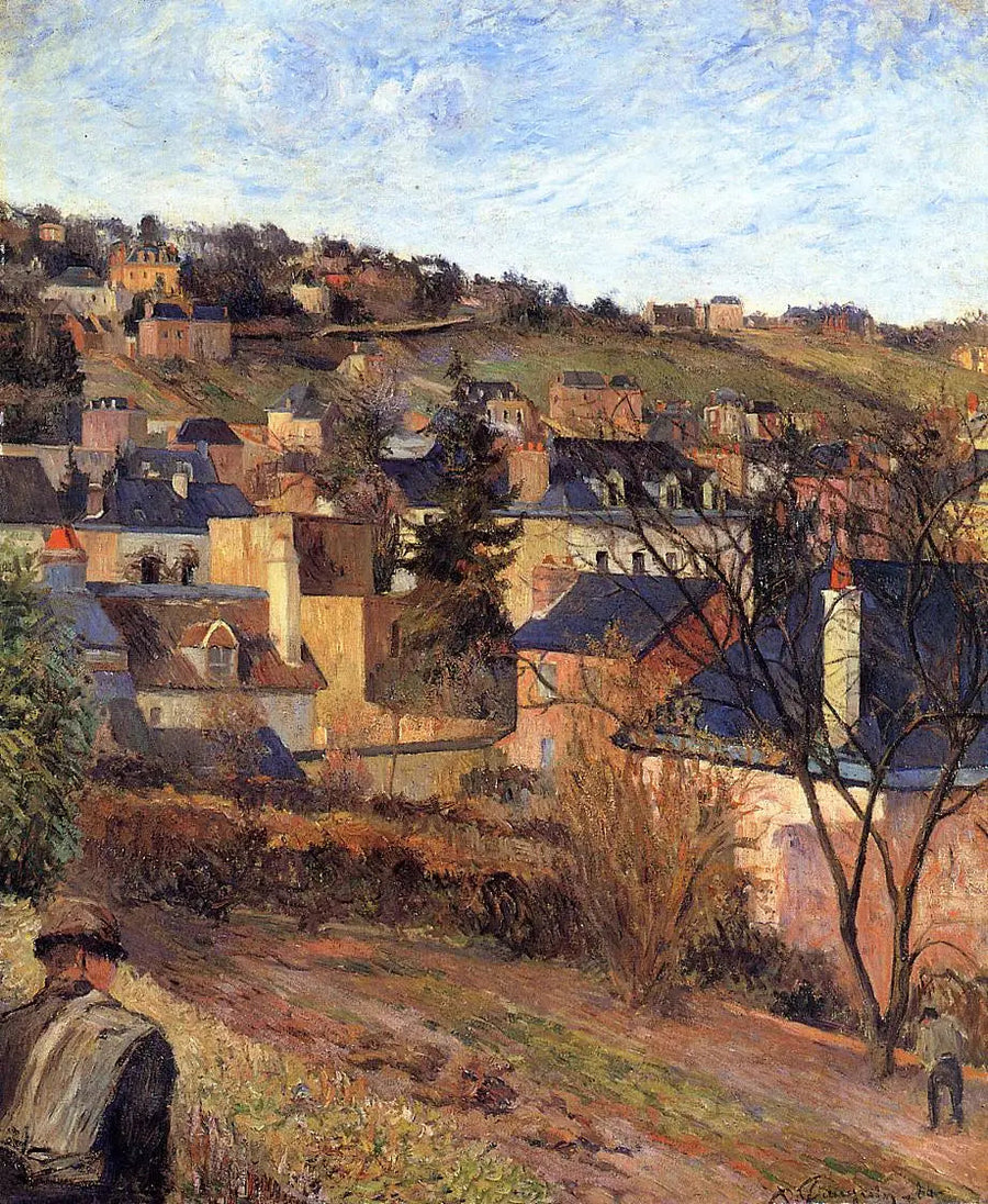 De blå tage, Rouen - Paul Gauguin