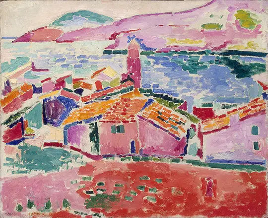 Reproduction du tableau « Les Toits de Collioure - Henri Matisse » par Alpha Reproduction en peinture à l’huile