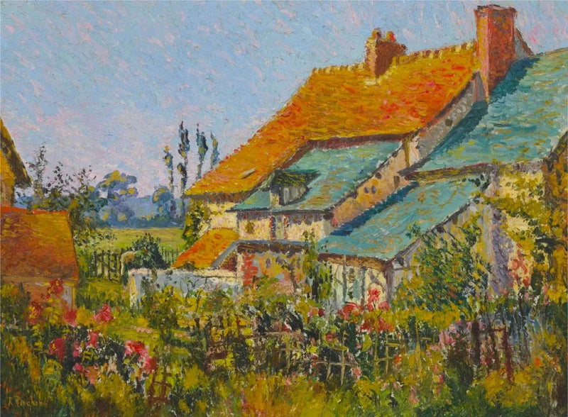 De røde tage - Robert Antoine Pinchon