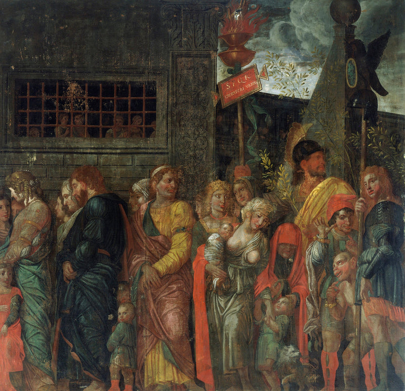 Cæsars Triumfer: 7. De Fangede - Andrea Mantegna