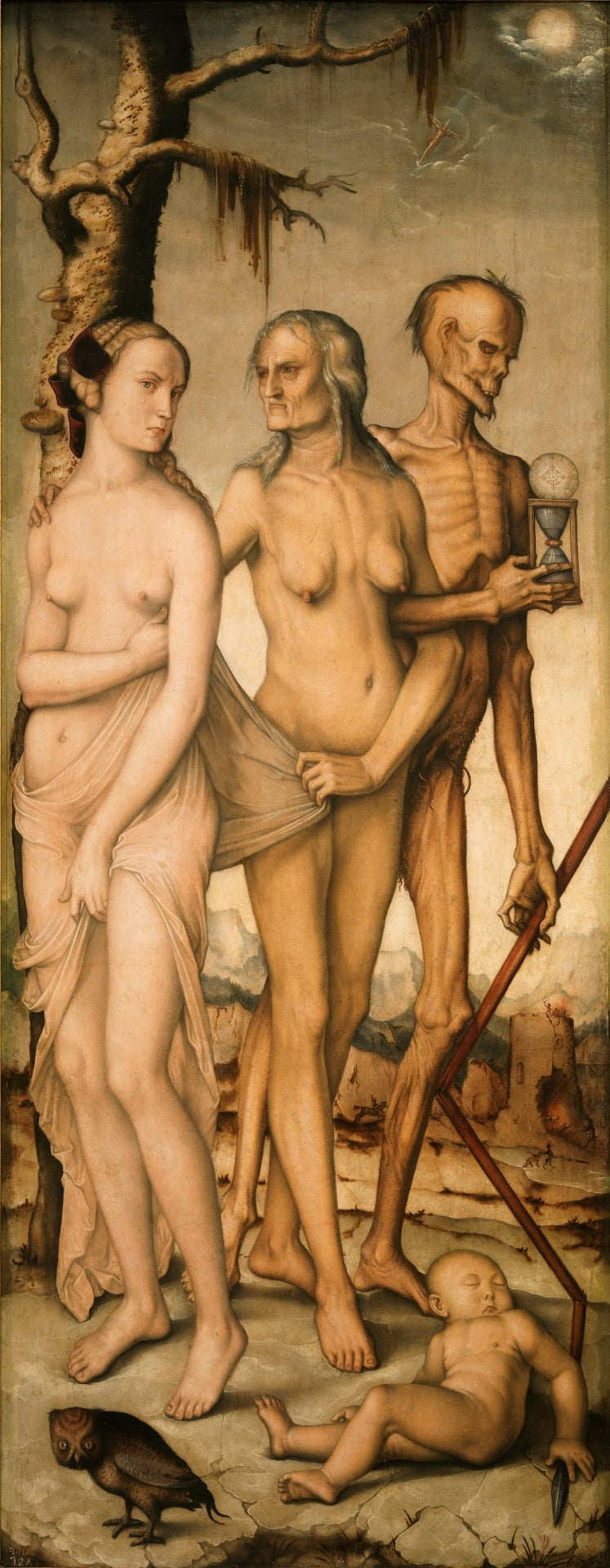 De tre aldre af kvinden og døden - Hans Baldung Grien