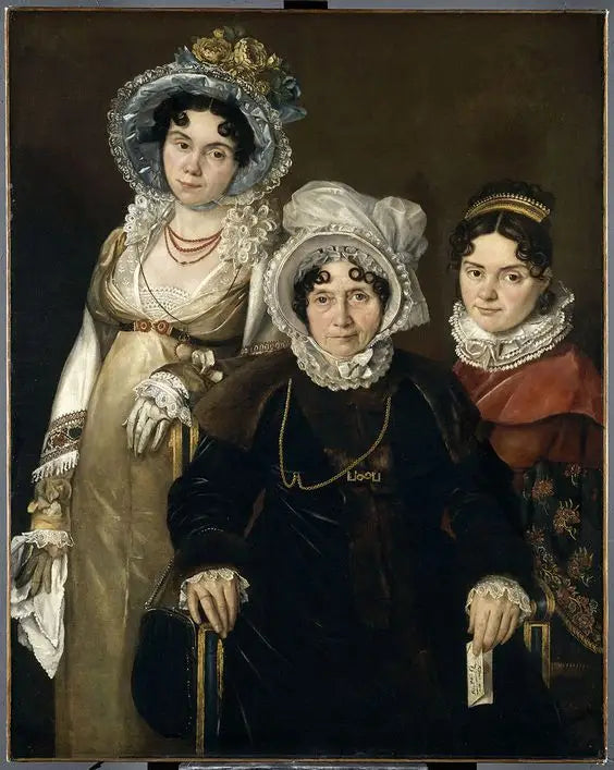 De Tre Damer fra Gent - Jacques-Louis David