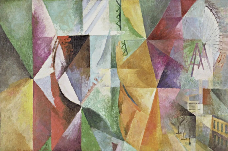 De Tre Vinduer, tårnet og Hjulet - Robert Delaunay