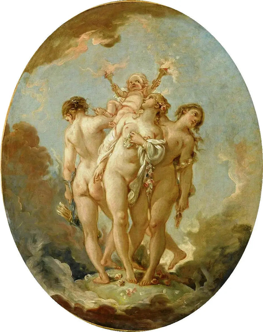 De tre Guderinder - François Boucher