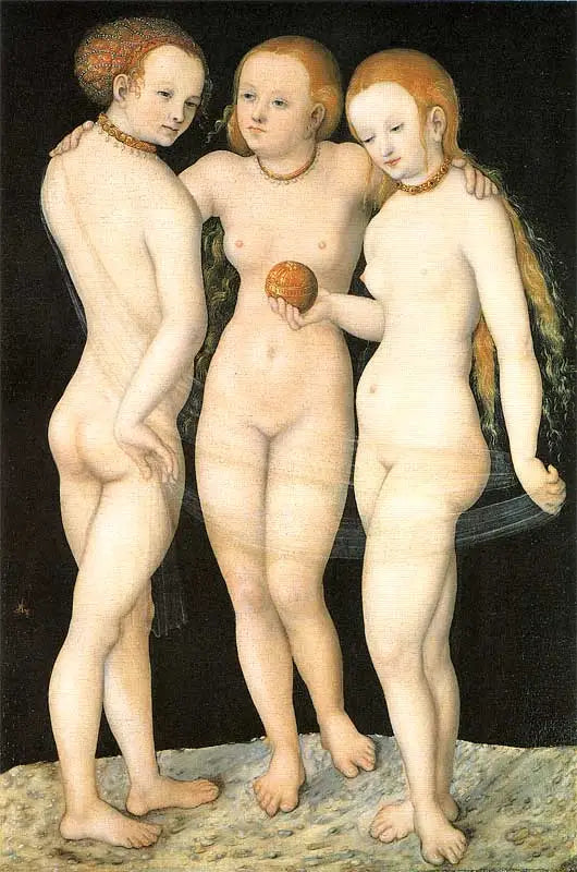 De Tre Gracer - Lucas Cranach den Ældre