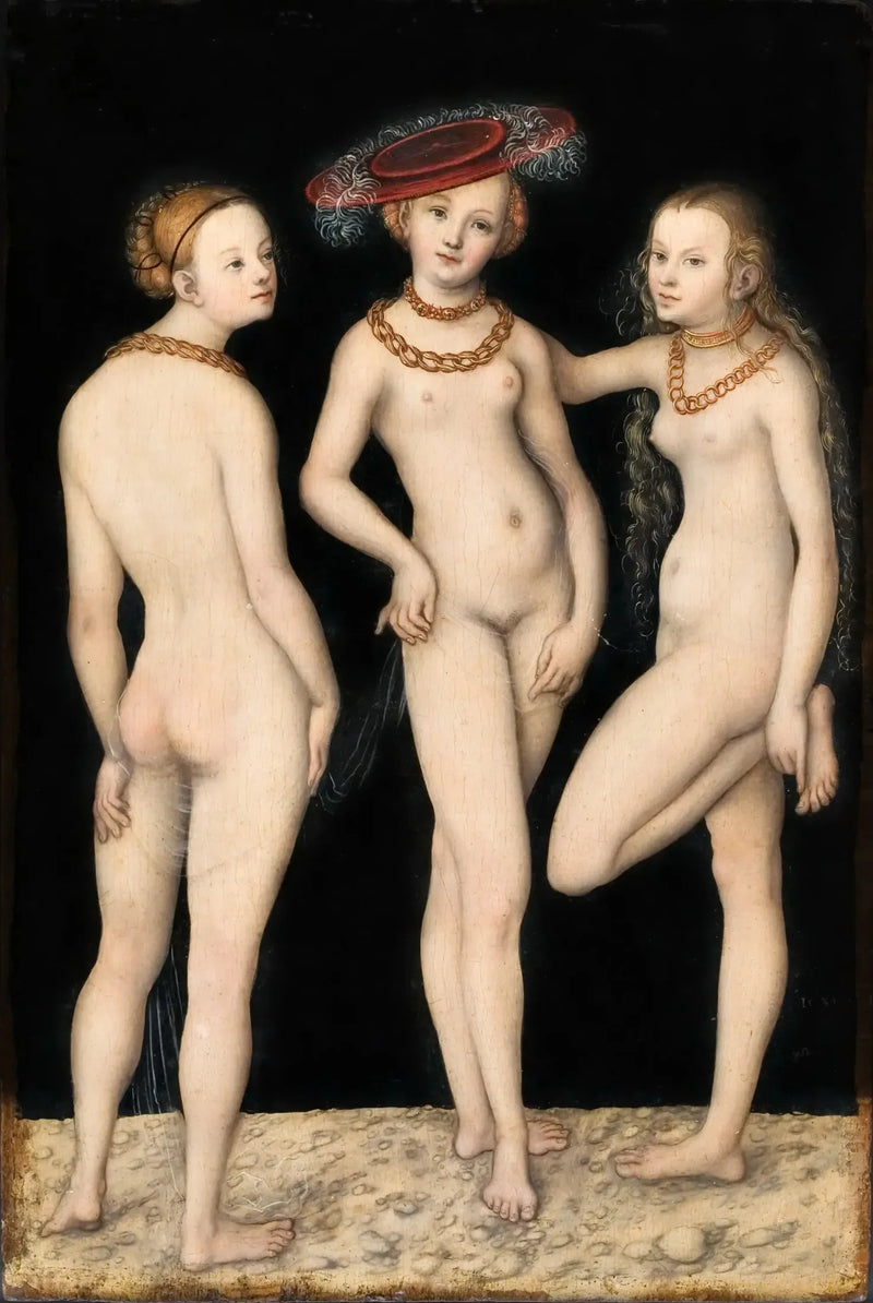 De Tre Gracer - Lucas Cranach den Ældre