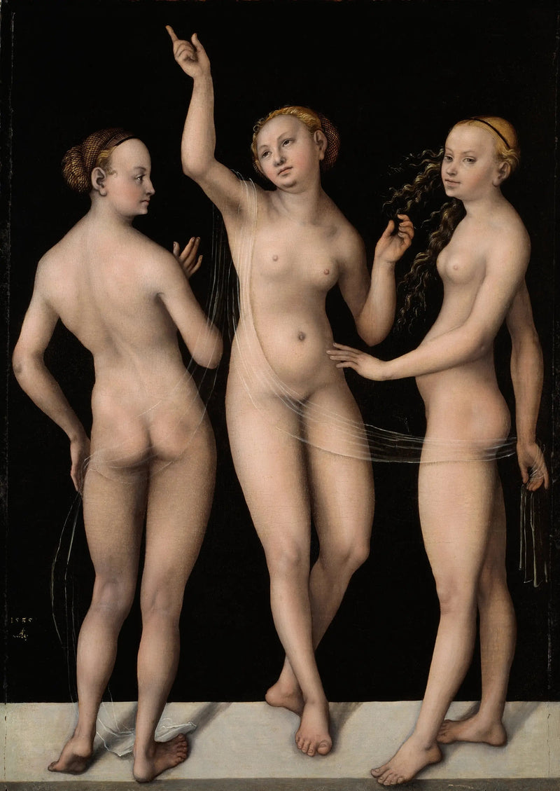 De Tre Gracer - Lucas Cranach den Ældre