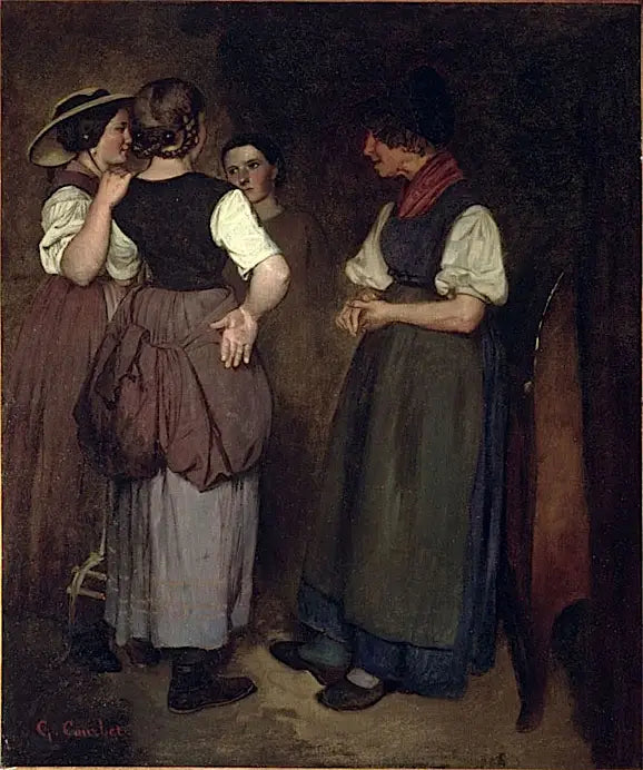 De tre søstre af Courbet - Gustave Courbet
