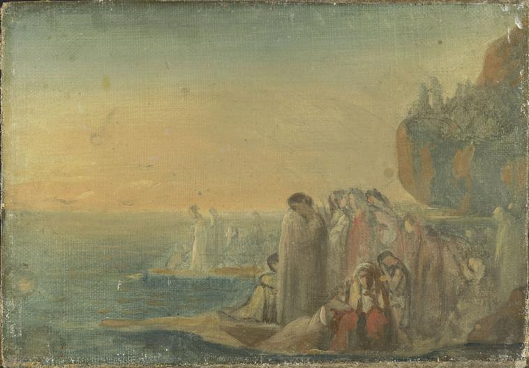 Les Troyennes, der græder over tabet af Anchise - Théodore Chassériau