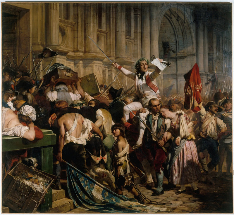 Bastillens Sejrere foran Rådhuset, den 14. juli 1789 - Paul Delaroche