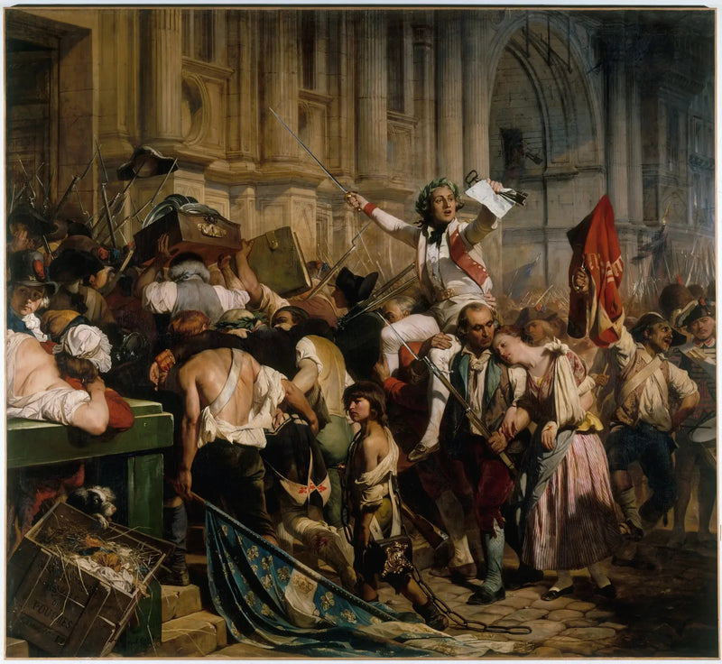 Bastillens Sejrere foran Rådhuset, den 14. juli 1789 - Paul Delaroche