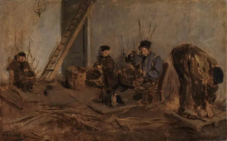 Les Vanniers (Die Korbflechter) - Max Liebermann