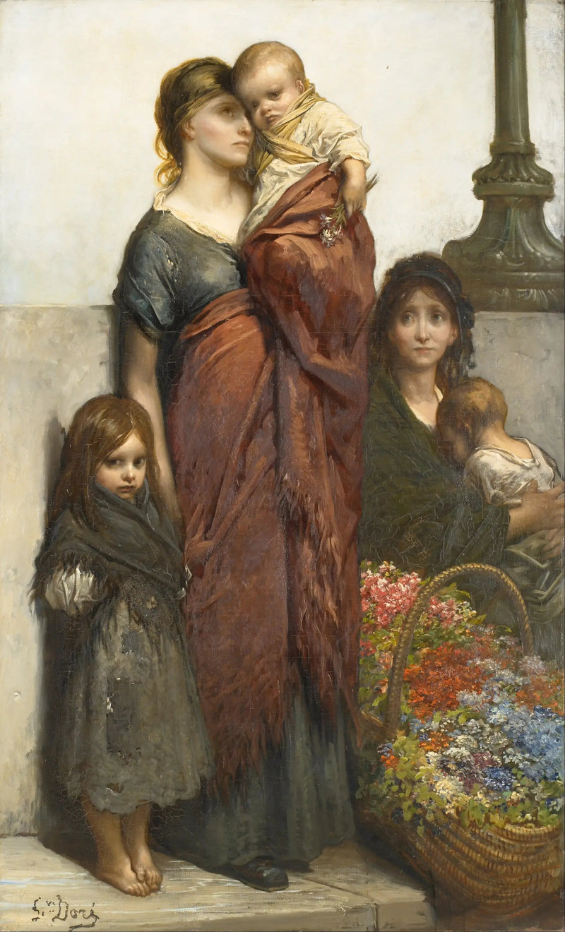 Londons blomsterhandlere - Gustave Doré