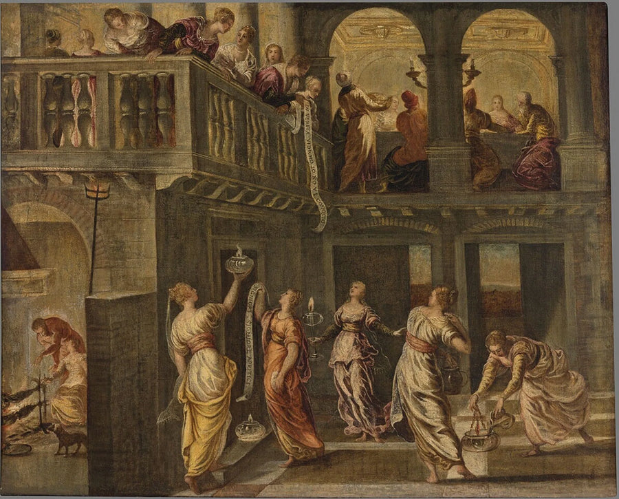 De vise jomfruer og de dumme jomfruer - Jacopo Tintoretto