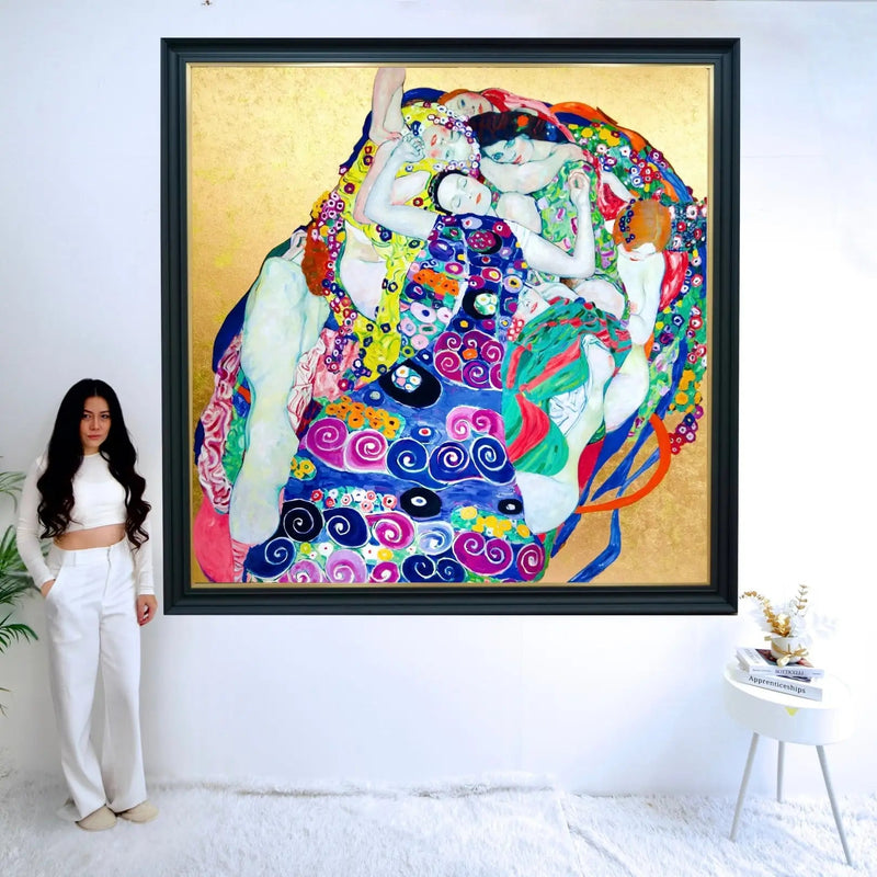 De Jomfruer – Et Genfortolket Værk af Gustav Klimt af Master Apollon | 200 x 200 cm