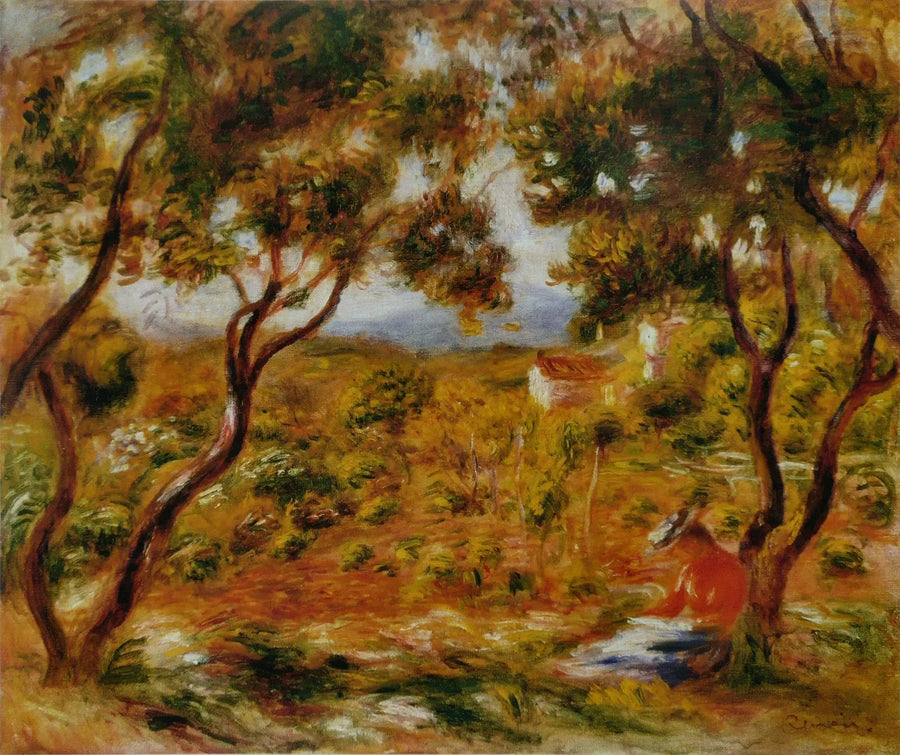 Vinstokke i Cagnes - Pierre-Auguste Renoir