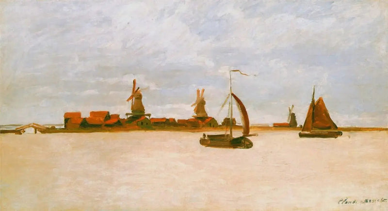 Les Voorzaan og Westerhem - Claude Monet