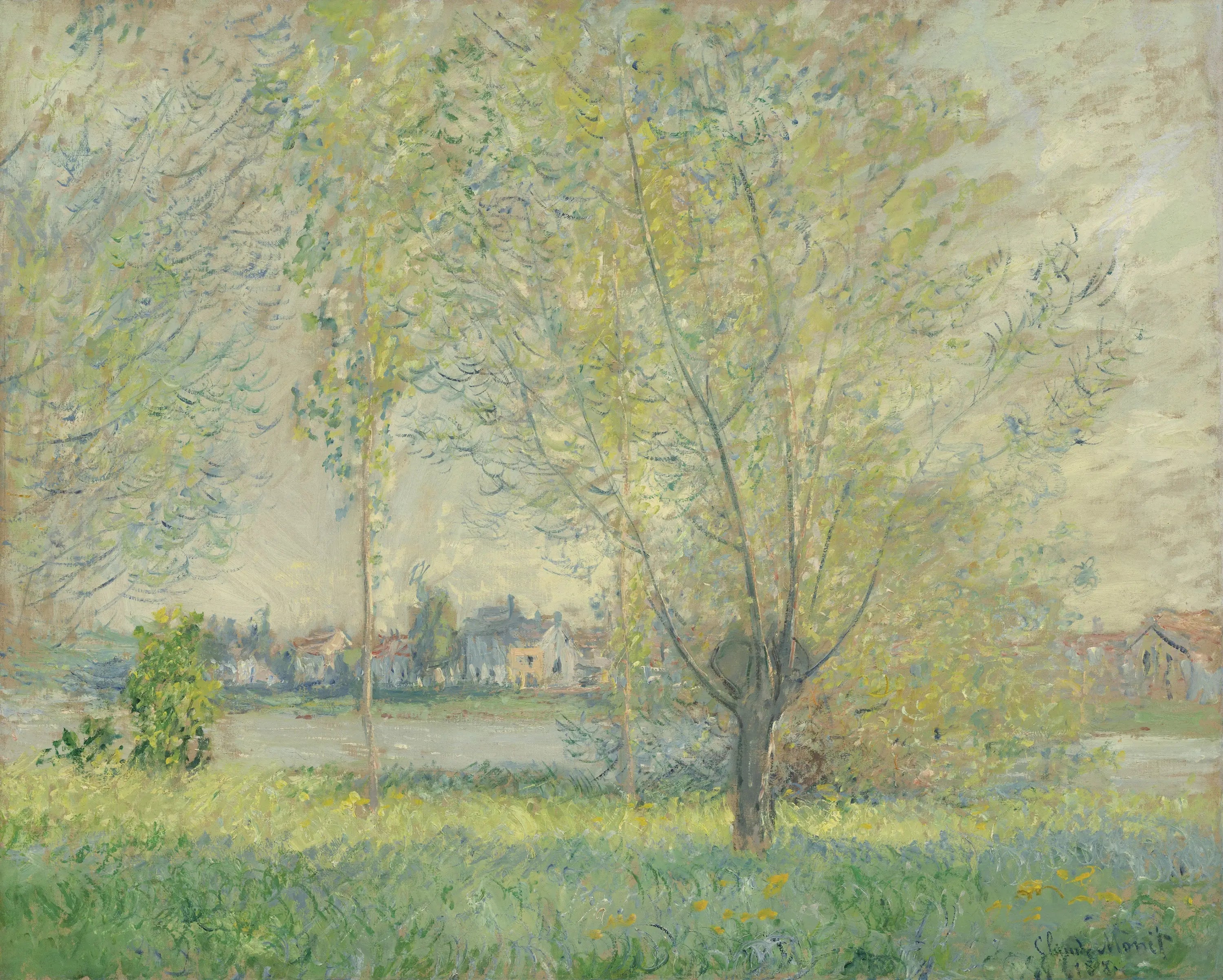 Les Willows - Claude Monet image 1 copie peinte à la main à l’huile