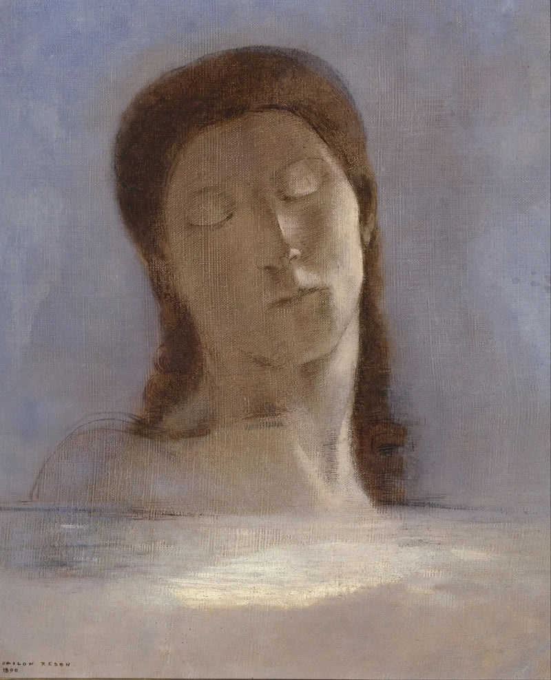 De lukkede øjne - Odilon Redon