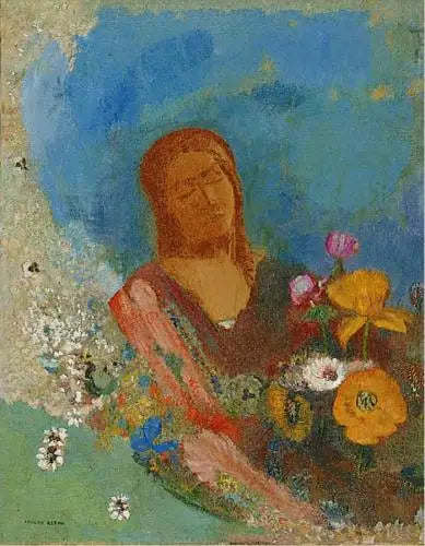De lukkede øjne - Odilon Redon