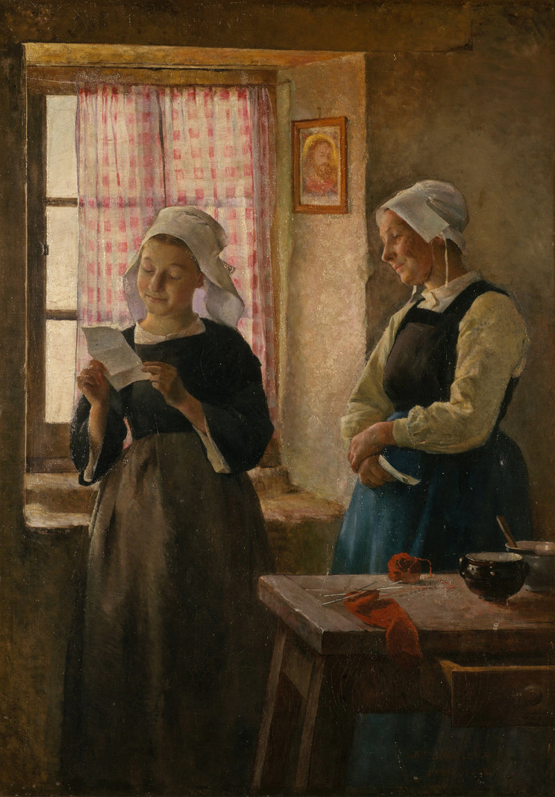 La lettre - Gari Melchers