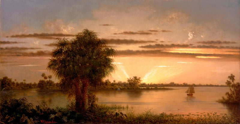 Solopgang i Florida - Martin Johnson Heade