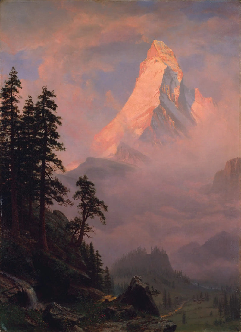 Solopgang over Matterhornet - Albert Bierstadt