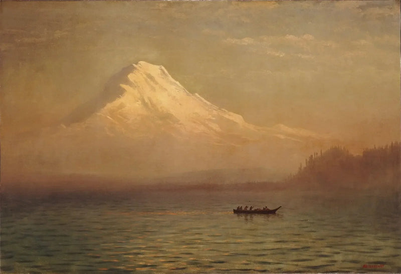 Solopgang over Mount Tacoma - Albert Bierstadt