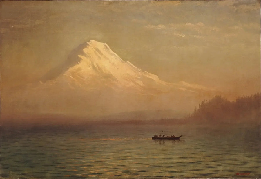 Solopgang over Mount Tacoma - Albert Bierstadt