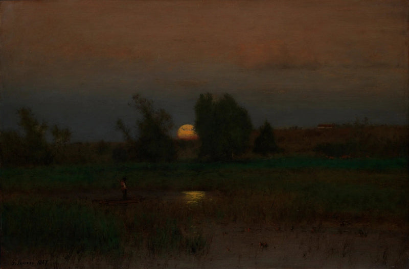 At løfte månen - George Inness