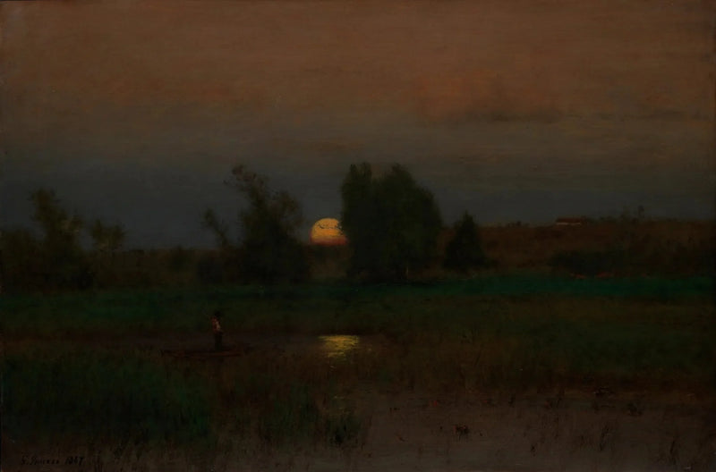 At løfte månen - George Inness
