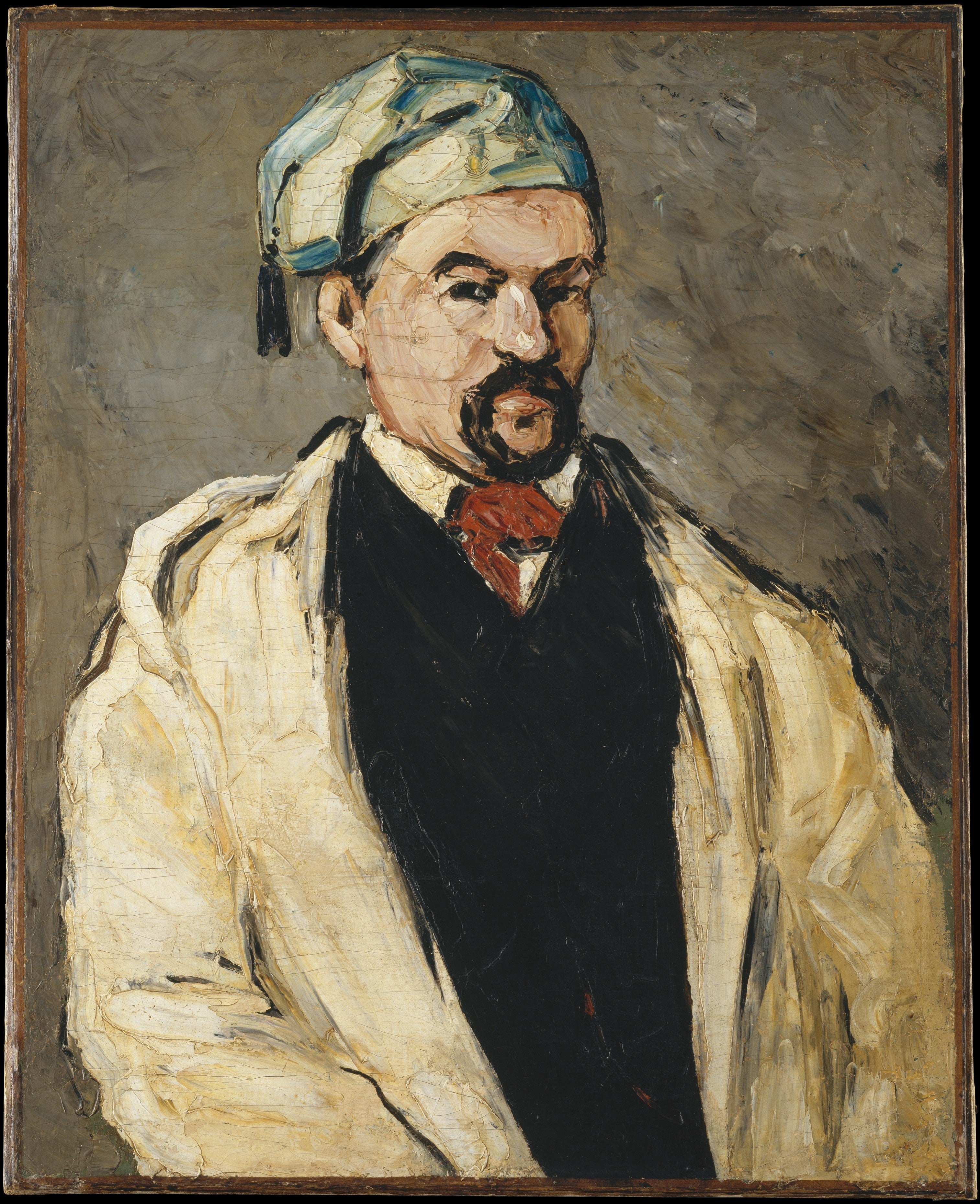 Reproduction du tableau « L'Homme au bonnet de coton - Paul Cézanne » par Alpha Reproduction en peinture à l’huile