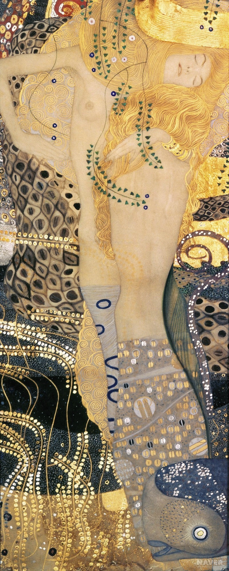 Reproduction du tableau « L'Hydre - Gustav Klimt » par Alpha Reproduction en peinture à l’huile