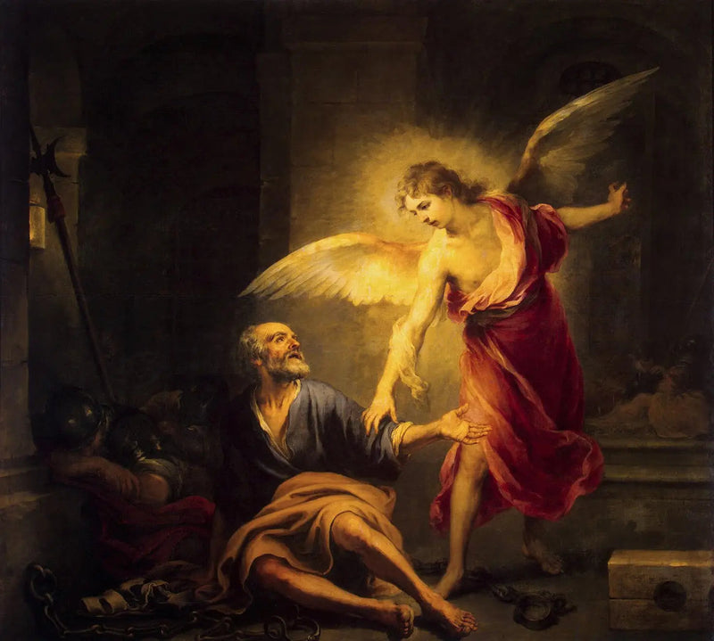 Frigivelse af Saint-Pierre - Bartolomé Esteban Murillo